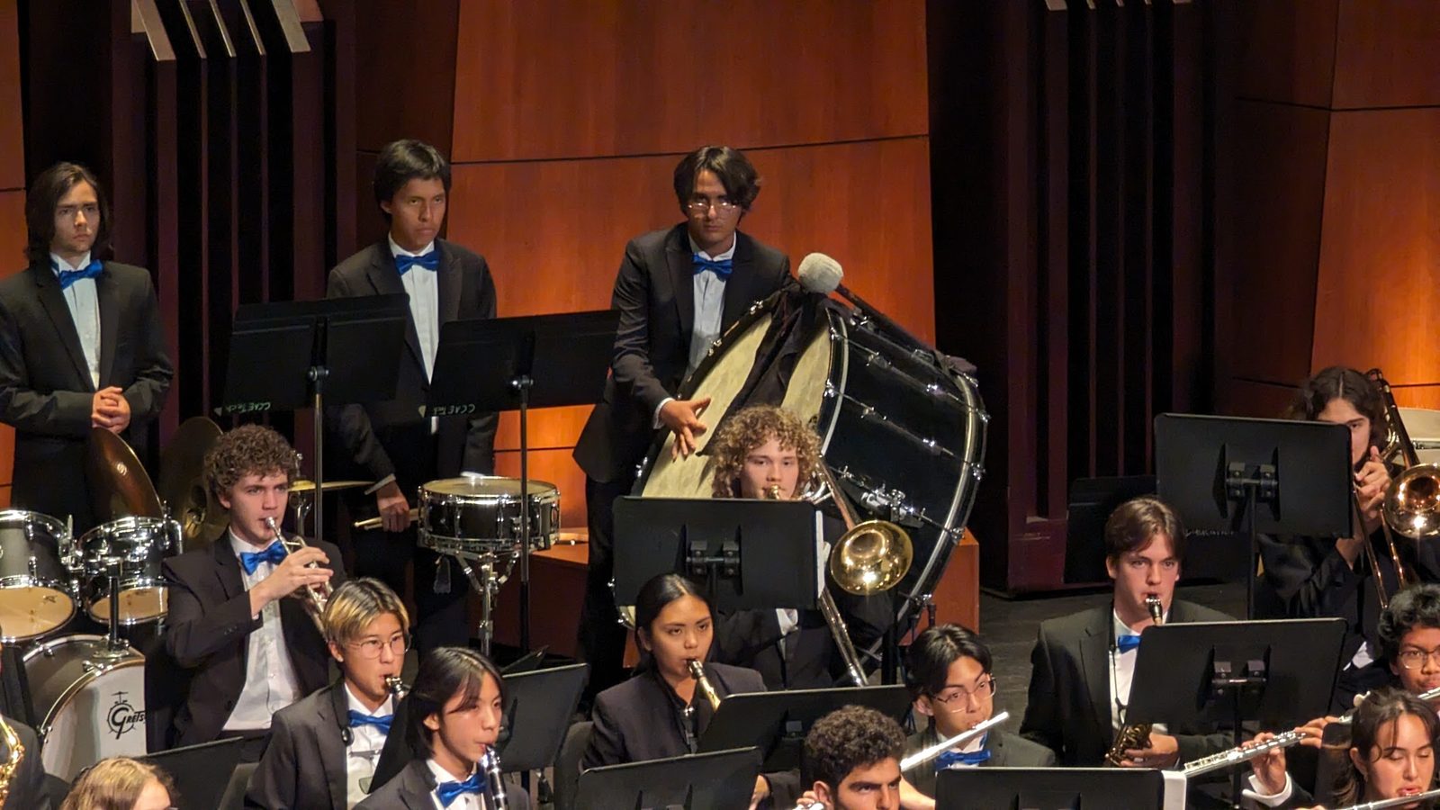 Max performing in the jazz band